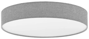 Sivé LED stropné svietidlo s textilným tienidlom ROMAO – EGLO