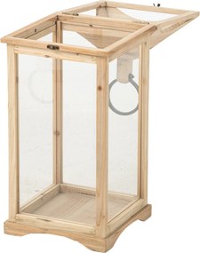 Prírodný antik lampáš Chamonix – 25*26*61 cm