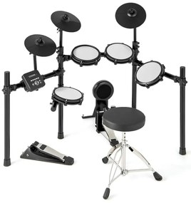Skladacia súprava elektronických bicích so sieťovými padmi a 225 zvukmi a 30 demo nahrávkami a metronómom kompletná súprava elektronických bicích