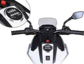 JOKOMISIADA Elektrická motorka na batériu pre deti HONDA NC750X so zvukmi PA0314 biela