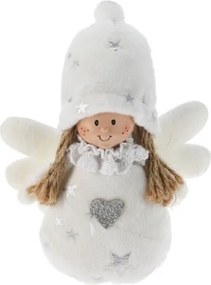 Závesná anjelka v bielej farbe 15 cm