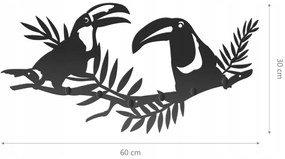 Kovový vešiak na stenu TUKANI