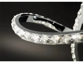 Stmievateľný LED prisadený luster ABRO LED/26W/230V, lesklý chróm