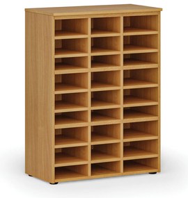 Triediaci regál PRIMO WOOD, 800 x 420 x 1087 mm, 27 priehradok, buk