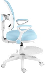 Detská rastúca stolička Neoseat JUNI 020 — látka, prateľný poťah, modrá