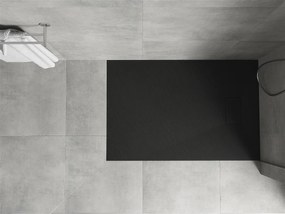 Mexen Hugo, SMC obdĺžniková sprchová vanička 100 x 70 cm, čierna matná, 42707010