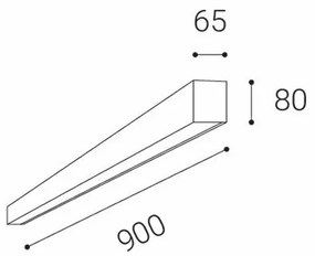 LED2 - LED Stropné svietidlo LINO LED/24W/230V 3000K/3500K/4000K biela 90 cm