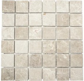 Mozaika z prírodného kameňa štvorcová Boticino biela 30,5x30,5 cm