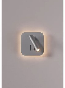 Redo 01-2978 - LED nástenné svietidlo QUDA LED/6W/230V + LED/3W CRI 90 USB chróm