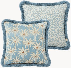 Ručne vyrobený exteriérový obojstranný vankúš Laura & Maya