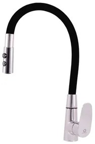 Drezová batéria RAV Slezák AMUR so silikónovým ramienkom čierna / chróm AM719.0/12C