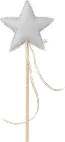 Ľanový kúzelný prútik šedý so zlatom