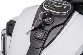 Nabíjacia trojkolesová motorka Goldwing White