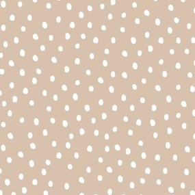 Tapeta nepravidelné bodky béžová 280x50 cm