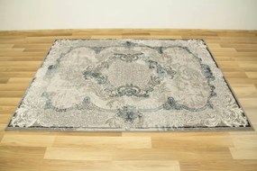 Koberec Allora Plus 9435A Ornament sivý / modrý