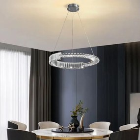 Toolight Toolight, LED krištáľové osvetlenie 60cm, APP1529-CP60, chrómová, OSW-06401