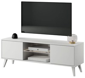 TV skrinka/stolík Savoi II (s osvetlením) (biela). Vlastná spoľahlivá doprava až k Vám domov. 1099032