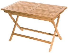 DEOKORK Záhradný skladací stôl obdĺžnik COIMBRA 120 x 70 cm (teak)