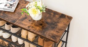 Botník Vasagle Mug 75 cm černý/hnědý