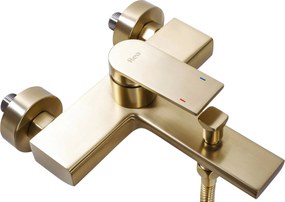 Rea Verso, vaňová batéria s ručnou sprchovou súpravou, zlatá matná, REA-B6565