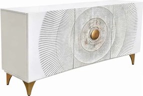 Dizajnová komoda Venetia 140 cm biele mango