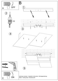 Stropné svietidlo Massimo, 1x mliečne sklenené tienidlo, ch