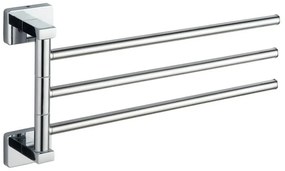 Aqualine Aqualine, APOLLO trojitý držiak uterákov 350x44mm, chróm, 1416-16