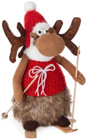VIANOČNÁ FIGÚRKA REINDEER 37 CM VIACFAREBNÁ