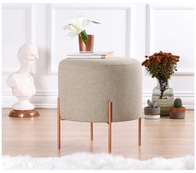 Béžový taburet Copper – Artie