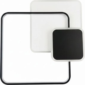 Toolight Toolight, LED stropné svietidlo + diaľkové ovládanie, APP1712-C, čierna matná, OSW-04041