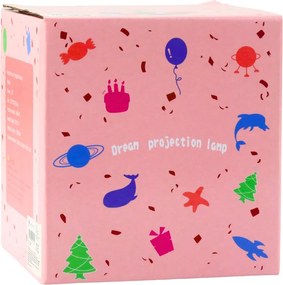 LEAN Toys Detské nočné svetlo s projektorom hviezd 6 vymeniteľných projekcií