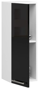 Závěsná kuchyňská skříňka Olivie W 30 cm černo-bílá