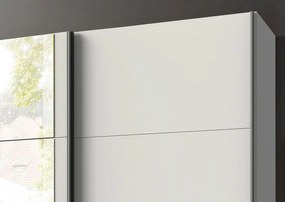 Šatníková skriňa Bern, šírka 270 cm/extra výška 236 cm, biela