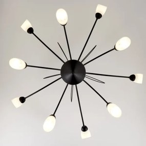 Jupiter 2056 - Luster na tyči GLORIOSA 10xG9/14W/230V čierna