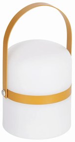 Biela vonkajšia lampa Kave Home Janvir, výška 16 cm