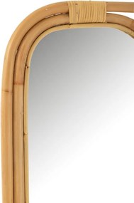 Prírodné ratanové zrkadlo s rebríkom Ellen Rattan Natural - 80*3*152cm