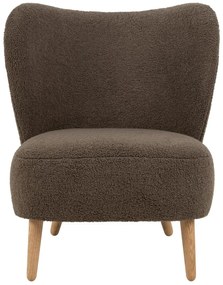 Designové lounge křeslo Elmont hnědé