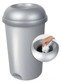 Sivý plastový odpadkový kôš na triedený odpad 50 l – Addis