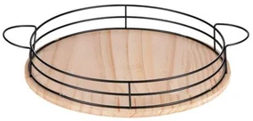 Guľatý drevený podnos ALPINA Ø35 cm