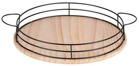 Guľatý drevený podnos ALPINA Ø35 cm