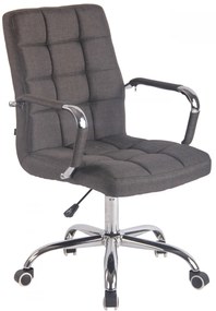 Design-Shop Kancelárska stolička Deli - látka - Tmavo sivá