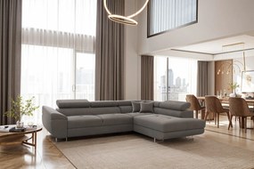 ROHOVÁ SEDAČKA SANTIAGO NOEL 22 ŠEDÁ 275 x 202 cm