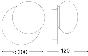 Ideal Lux - LED Nástenné svietidlo NINFEA 1xGX53/9W/230V zlatá