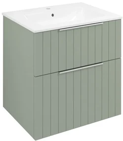 Sapho Sapho, CIRASA umývadlová skrinka 59,2x64x46cm, verde strip, CR601-4444S