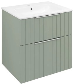 Sapho Sapho, CIRASA umývadlová skrinka 59,2x64x46cm, verde strip, CR601-4444S