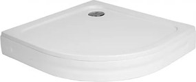 Polimat Štvrťkruhová akrylátová sprchová vanička Standard 2 80x80 (90x90) POLIMAT-Farba: Biela, POLIMAT-Rozmery: 90x90