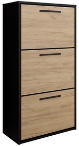 Skrinka na topánky Asper Stojaci Fr. Craft/čierna