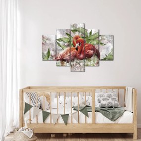 Obraz - Plameniaky (150x105 cm)