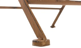 Kovová skladacia stolička Sibell (SET 2 ks) - Hnedá antik