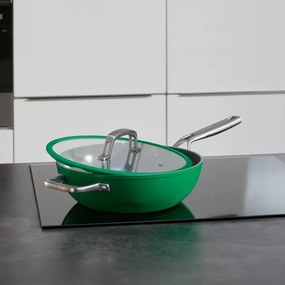 Wok hliníková panvica s pokrievkou/s nepriľnavým povrchom ø 28 cm Meda 3.0 – FABINI